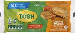 Tosh Orange Mousse Multigrain Sandwich Cream Cookies 6 ea