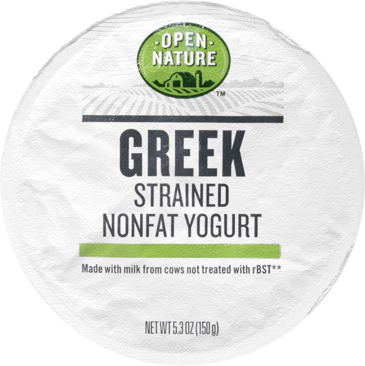 slide 9 of 9, Open Nature Greek Yogurt Blackberry Nonfat, 5.3 oz