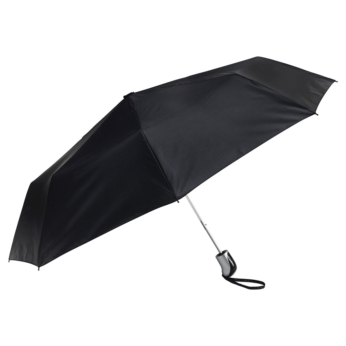 slide 1 of 1, ShedRain Black Automatic Umbrella, One Size