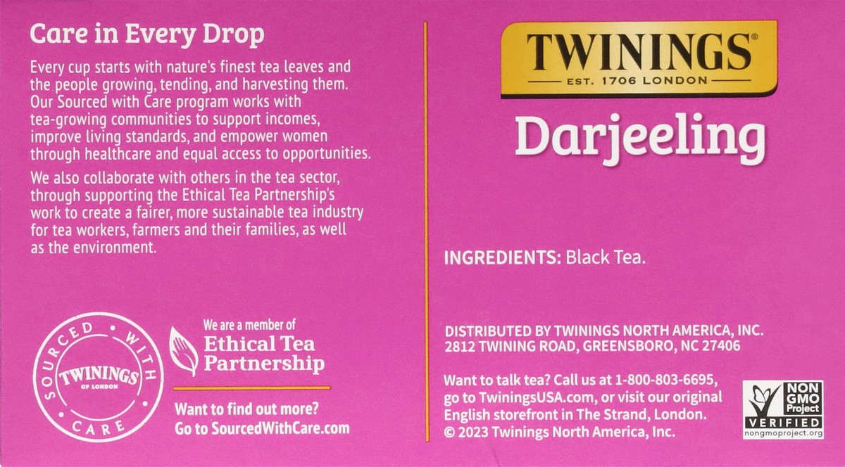 slide 8 of 9, Twinings Tea Darjeeling - 50 ct, 50 ct