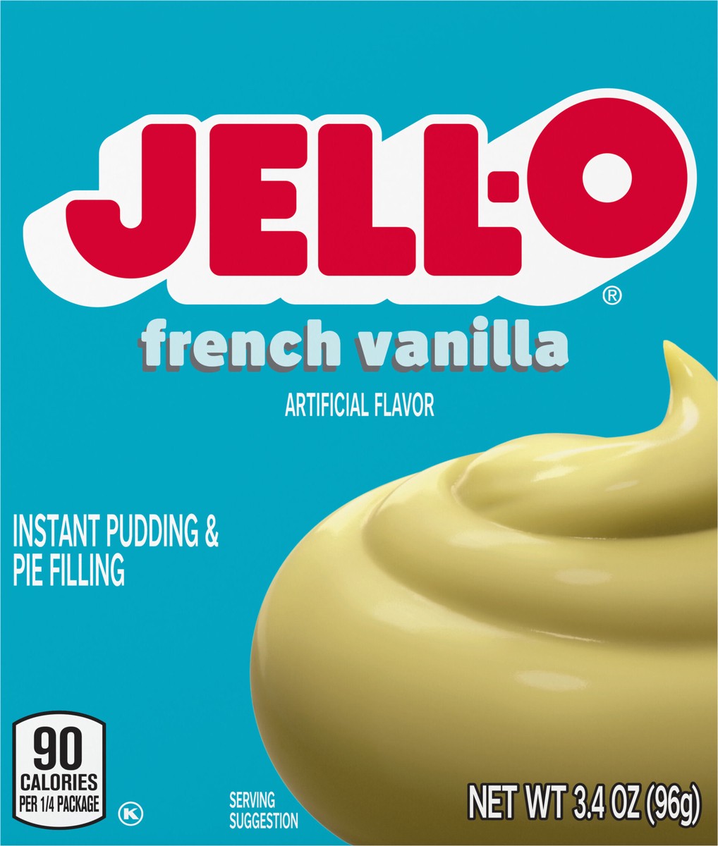 slide 5 of 9, Jell-O French Vanilla Artificially Flavored Instant Pudding & Pie Filling Mix, 3.4 oz Box, 3.4 oz