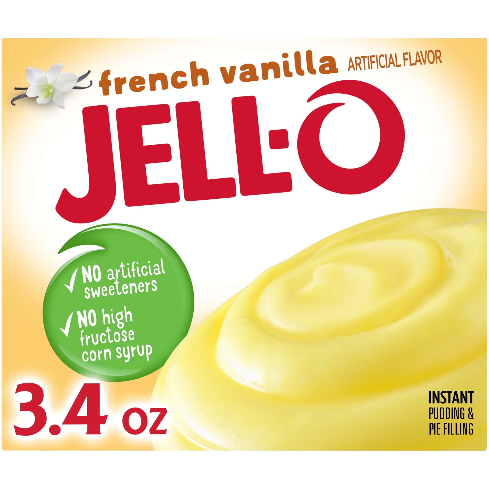 slide 1 of 2, Jell-O French Vanilla Instant Pudding & Pie Filling Mix, 3.4 oz