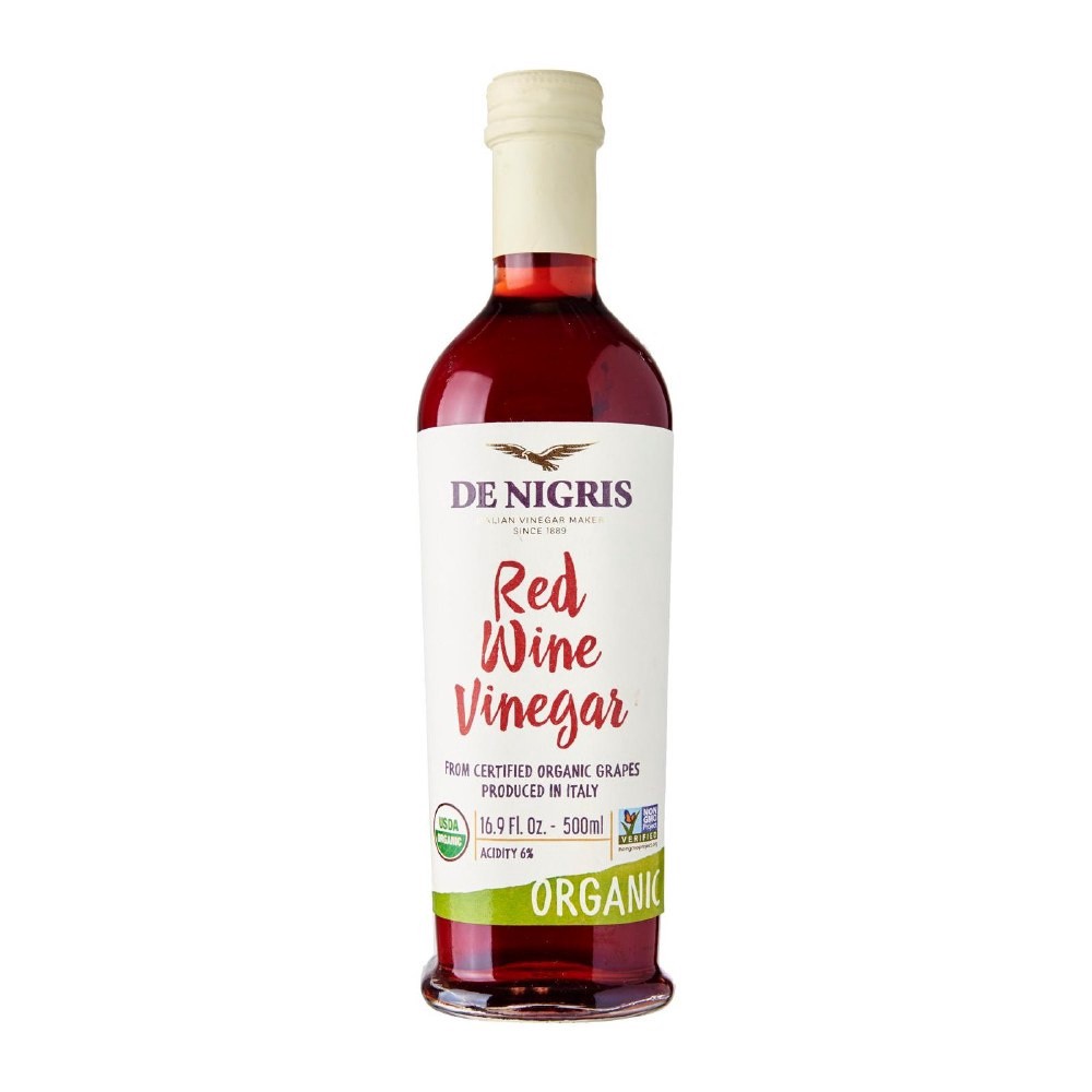 slide 1 of 2, De Nigris Red Wine Vinegar, Organic, 16.9 oz