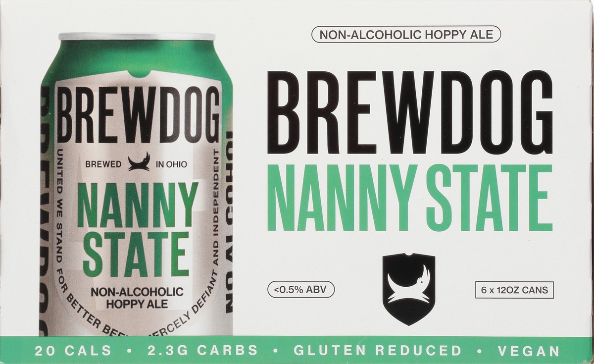 slide 6 of 14, BrewDog Nanny State Non-Alcoholic Hoppy Ale Beer 6 - 12 oz Cans, 1 ct