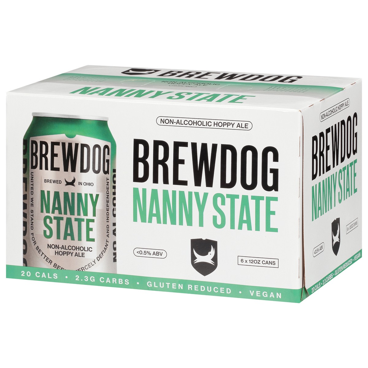 slide 10 of 14, BrewDog Nanny State Non-Alcoholic Hoppy Ale Beer 6 - 12 oz Cans, 1 ct