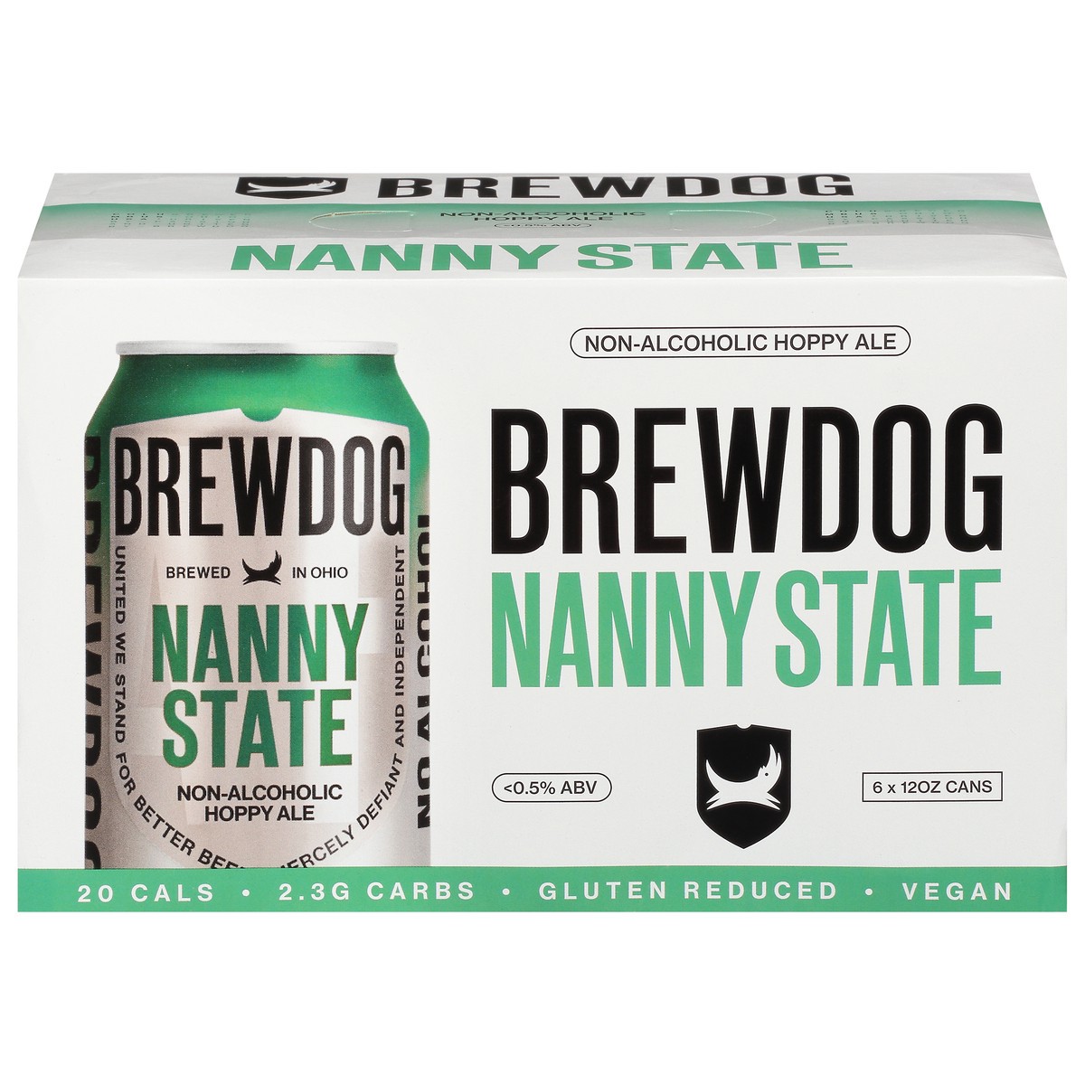 slide 1 of 14, BrewDog Nanny State Non-Alcoholic Hoppy Ale Beer 6 - 12 oz Cans, 1 ct