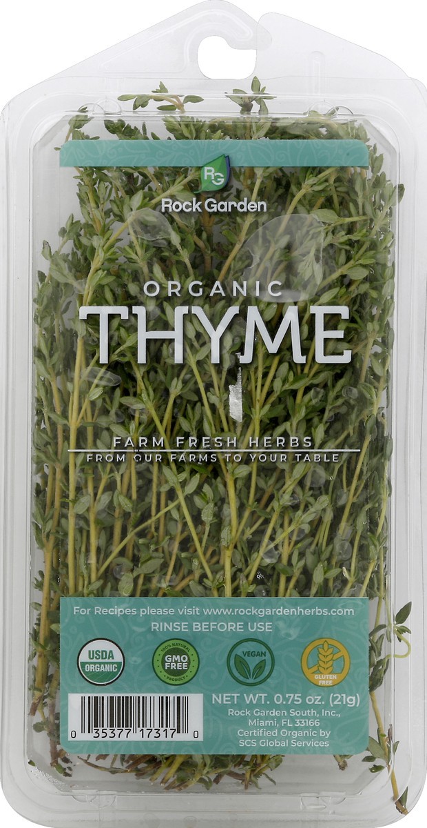slide 1 of 8, Organic Thyme Package, 1 lb