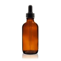 Porter Bottle Co Amber Bottle With Dropper 4 oz