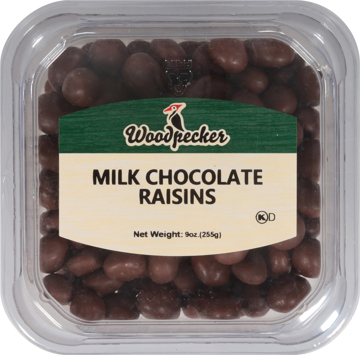 slide 8 of 13, Woodpecker Milk Chocolate Raisins 9 oz, 11 oz