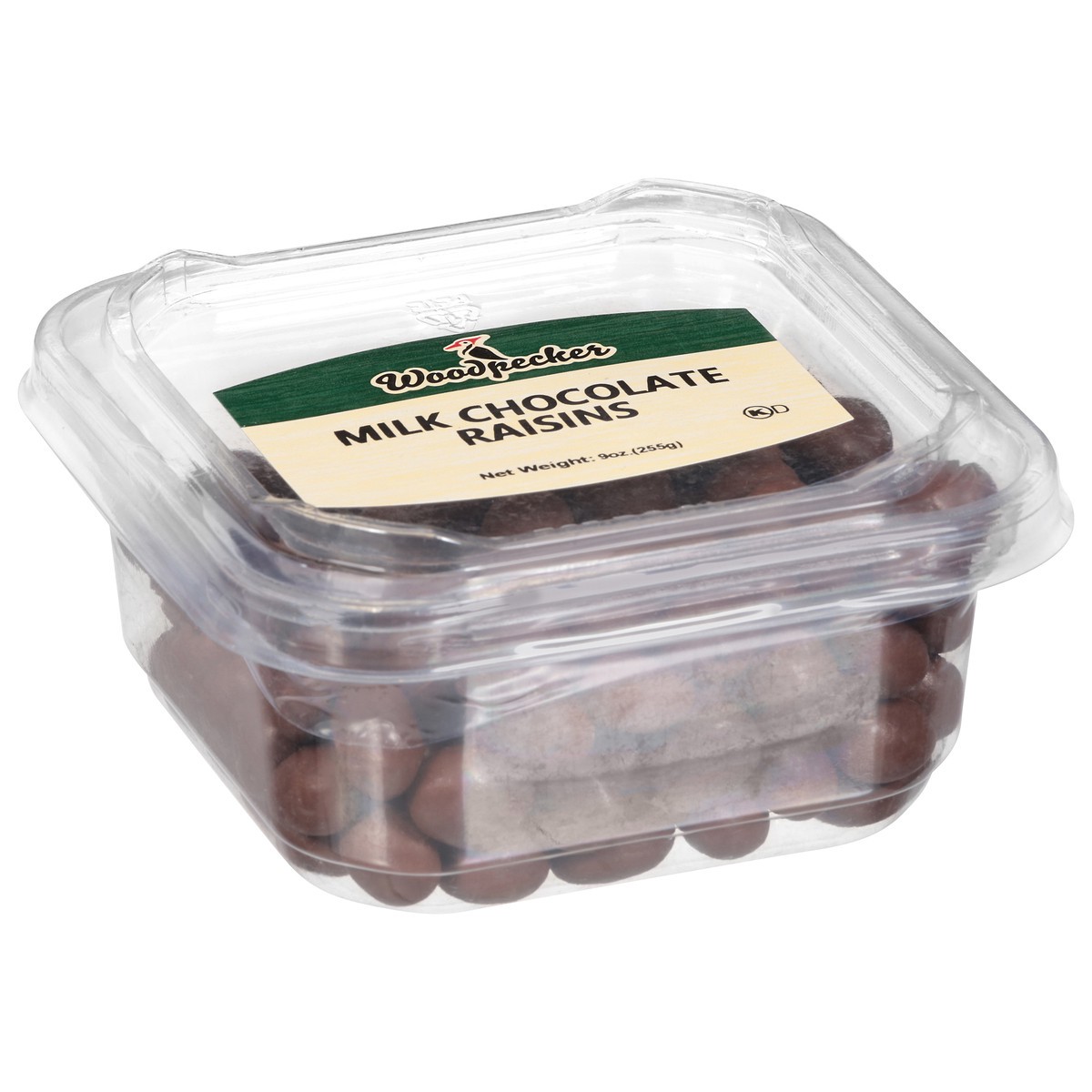slide 10 of 13, Woodpecker Milk Chocolate Raisins 9 oz, 11 oz