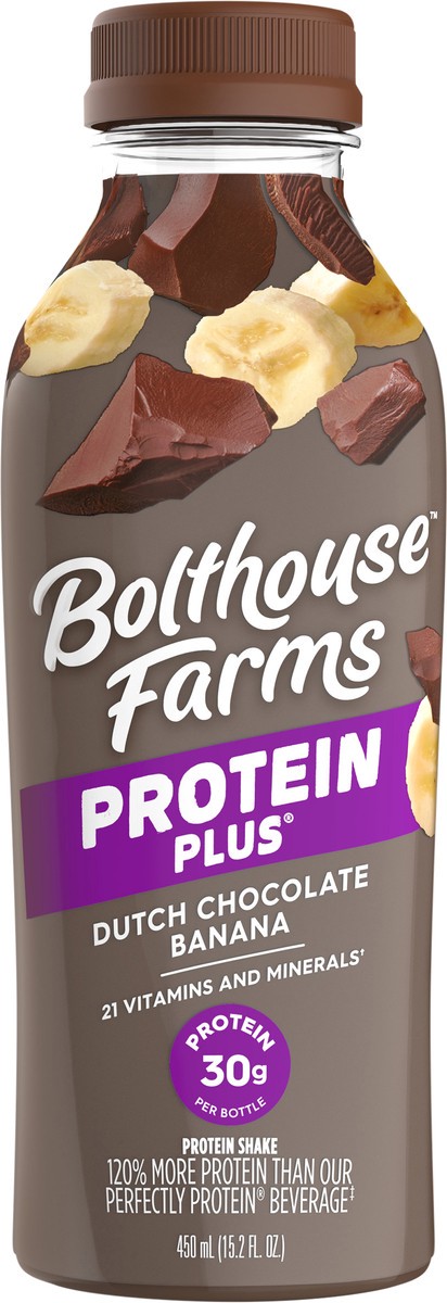 slide 4 of 5, Bolthouse Farms Protein Plus Dutch Chocolate Banana Protein Shake 15.2 fl oz, 15.2 fl oz