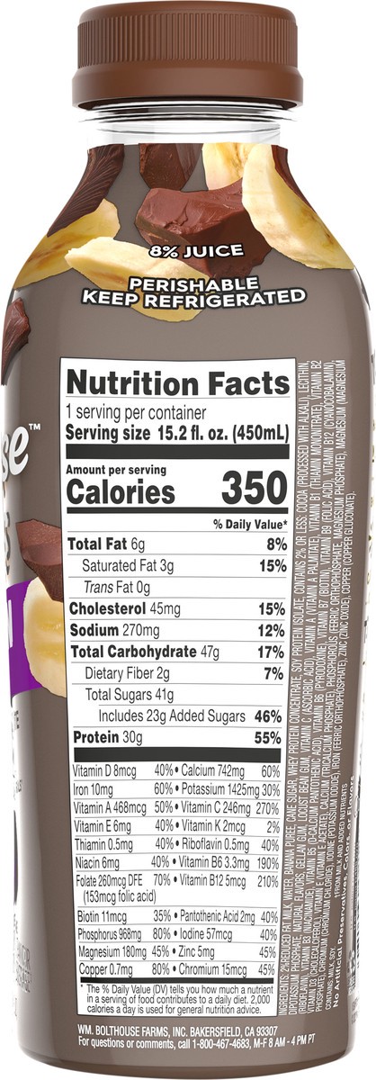 slide 3 of 5, Bolthouse Farms Protein Plus Dutch Chocolate Banana Protein Shake 15.2 fl oz, 15.2 fl oz