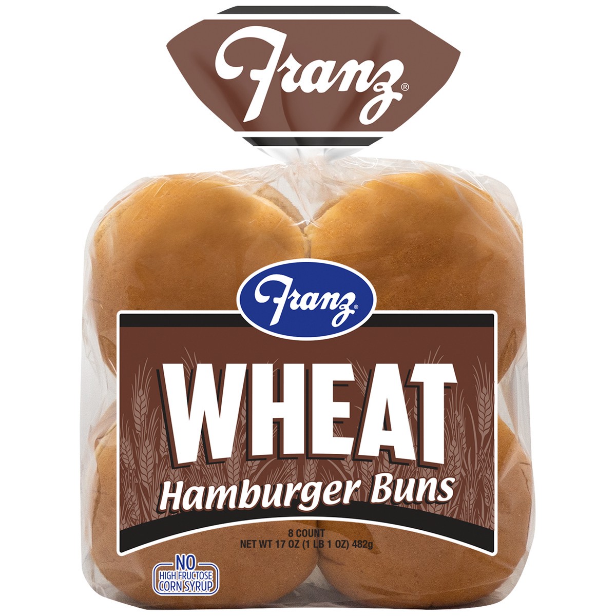 slide 3 of 10, Franz Wheat Cluster 8's Whole Grain Hamburger Buns 17oz, 