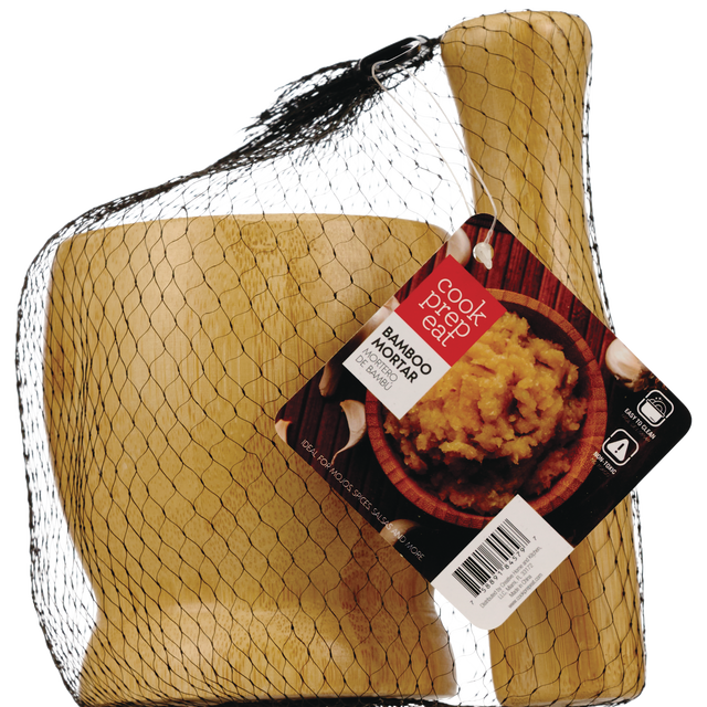 slide 1 of 1, CREATIVE HOME Large Bamboo Mortar, 1 ct