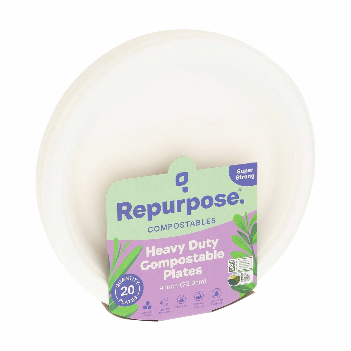 slide 5 of 9, Repurpose 9” Compostable Dinner Plate, 20ct, 20 ct