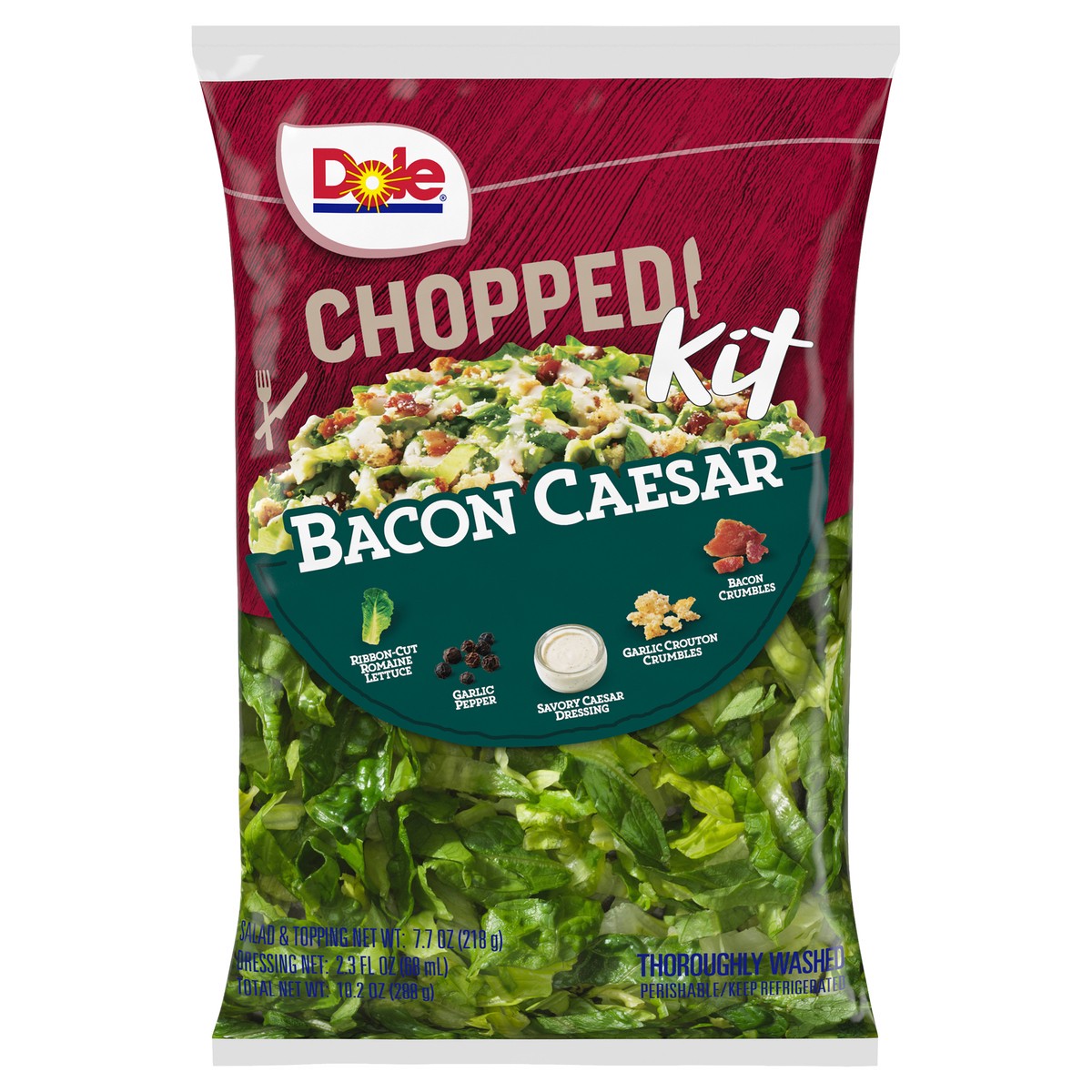 slide 1 of 8, Dole Bacon Caesar Kit, 10.2 oz