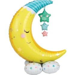 Party City AirLoonz Moon & Stars (Uninflated) Balloon
