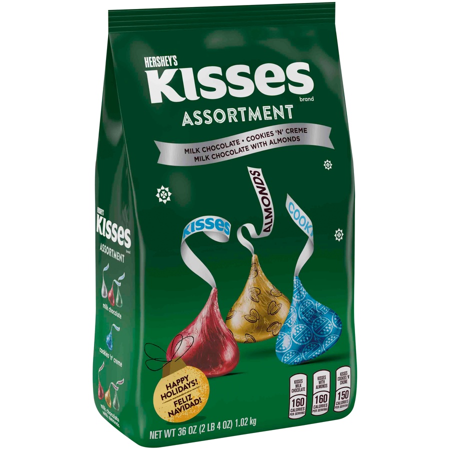 slide 1 of 1, Hersheys Kisses Assortment Candy, 36 oz