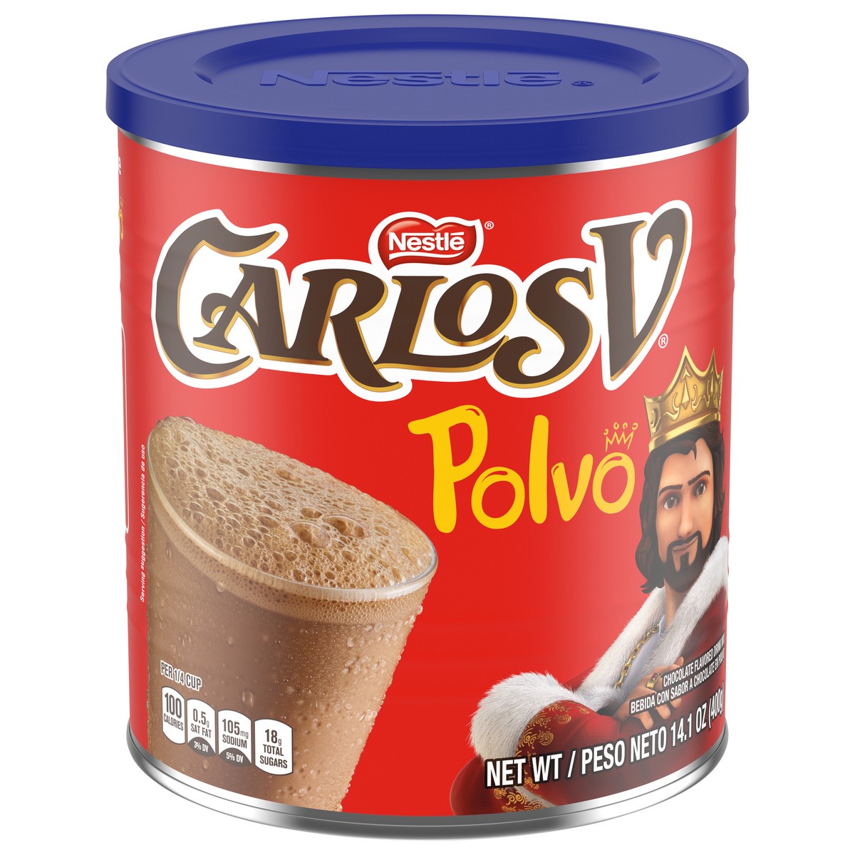 slide 11 of 14, Carlos V Chocolate Flavored Drink Mix English-Spanish - 14.1 oz, 14.1 oz