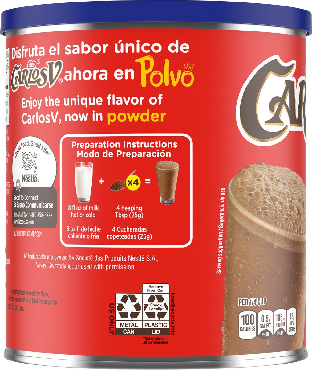 slide 6 of 14, Carlos V Chocolate Flavored Drink Mix English-Spanish - 14.1 oz, 14.1 oz