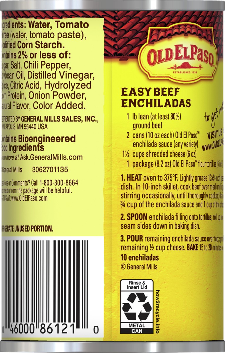 slide 4 of 9, Old El Paso Medium Red Enchilada Sauce, 1 ct., 10 oz., 10 oz