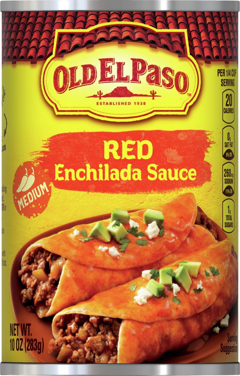 slide 9 of 9, Old El Paso Medium Red Enchilada Sauce, 1 ct., 10 oz., 10 oz