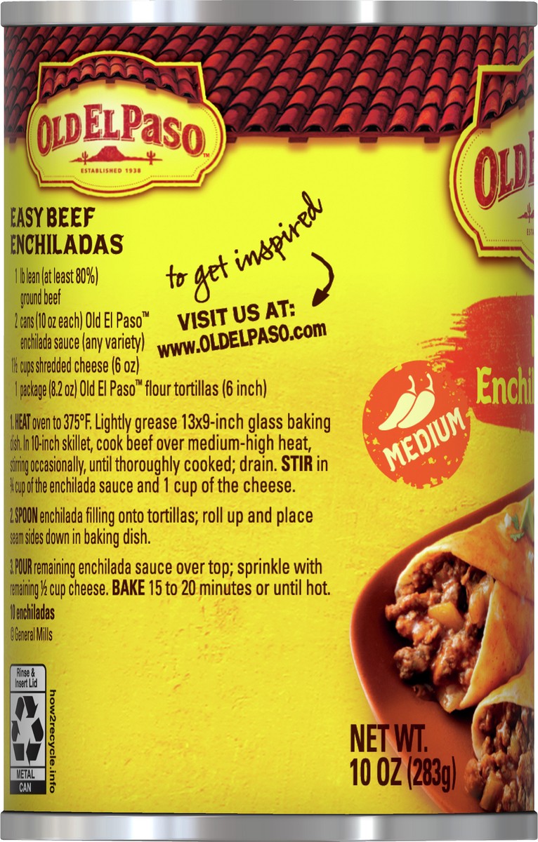 slide 7 of 9, Old El Paso Medium Red Enchilada Sauce, 1 ct., 10 oz., 10 oz