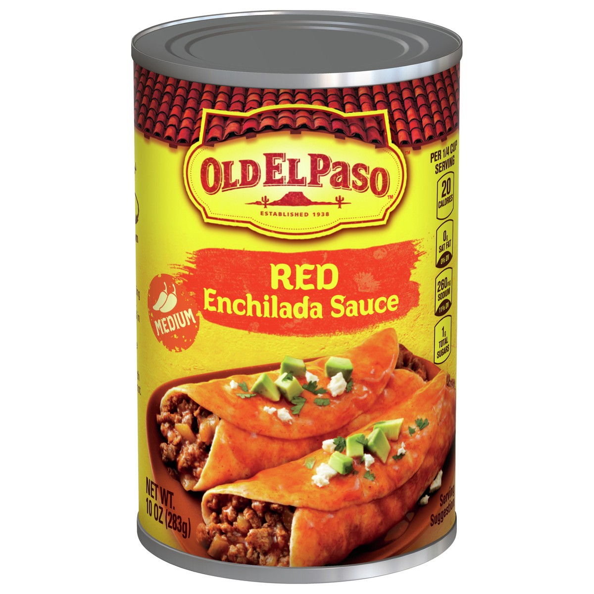 slide 1 of 9, Old El Paso Medium Red Enchilada Sauce, 1 ct., 10 oz., 10 oz