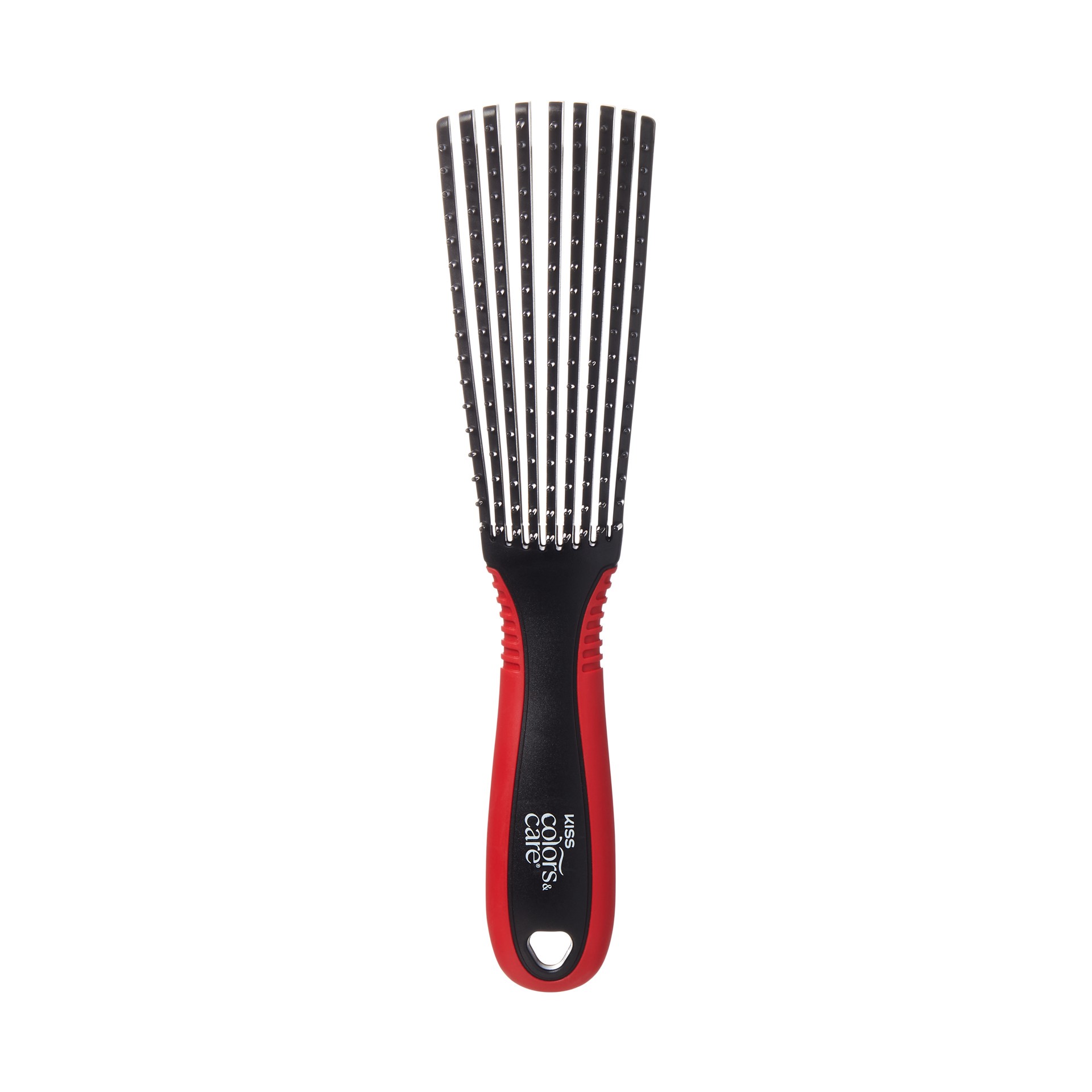 slide 3 of 5, Kiss Colors & Care Glide & Define Non-Slip Detangling Brush, 1 pc