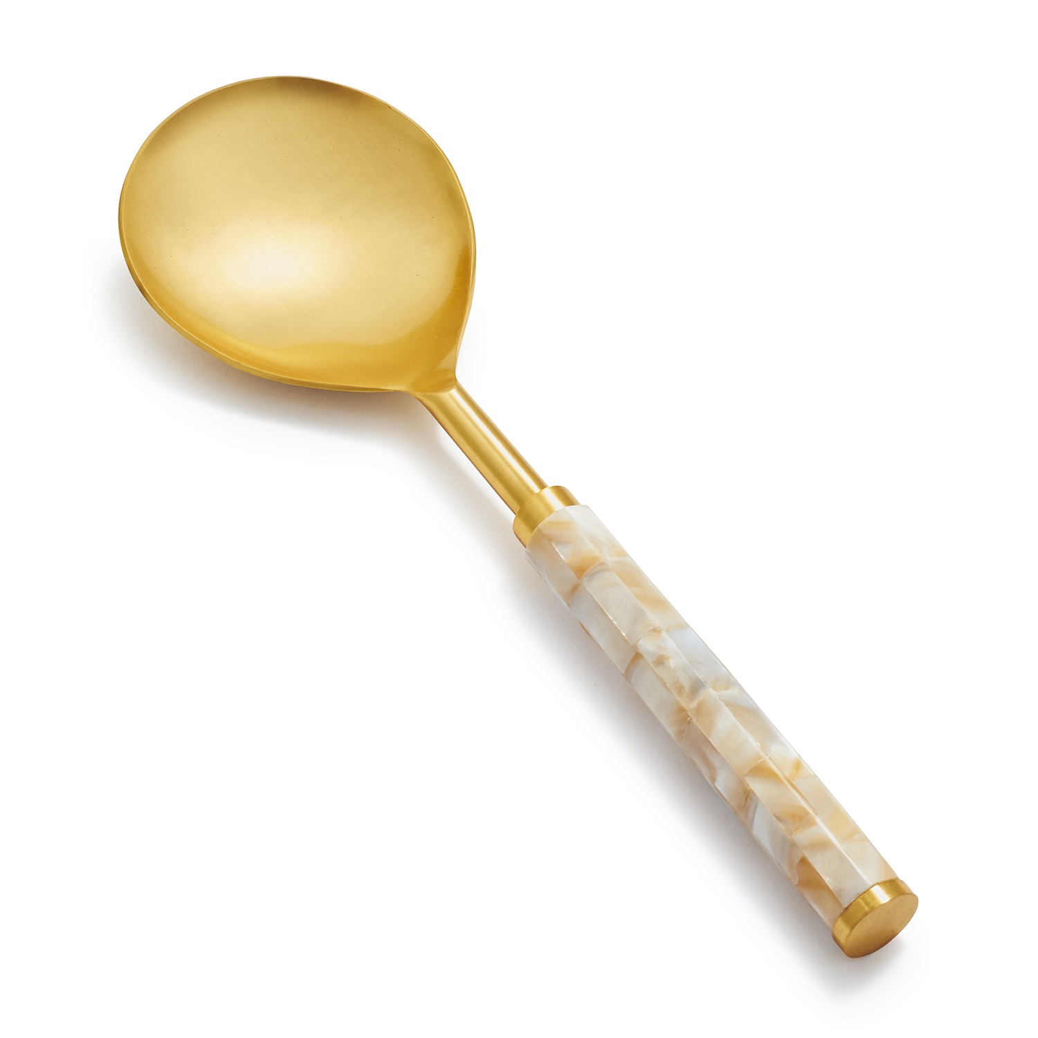 slide 1 of 1, Sur La Table Mother-of-Pearl Serving Spoon, 1 ct