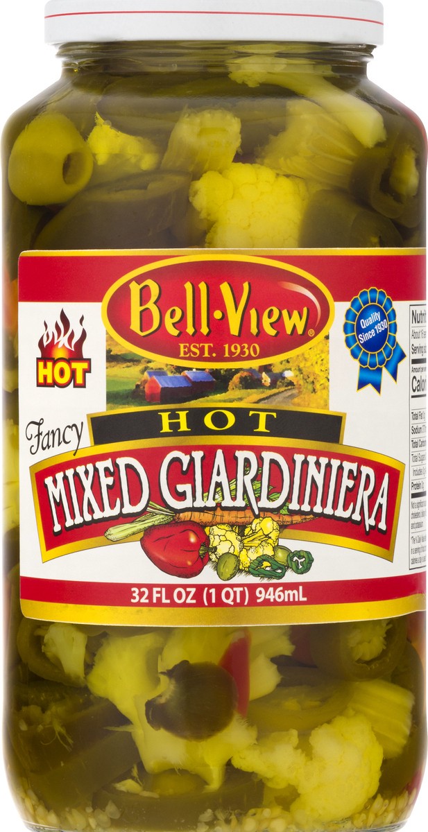 slide 5 of 12, Bell-View Hot Mixed Giardiniera 32 oz, 32 oz