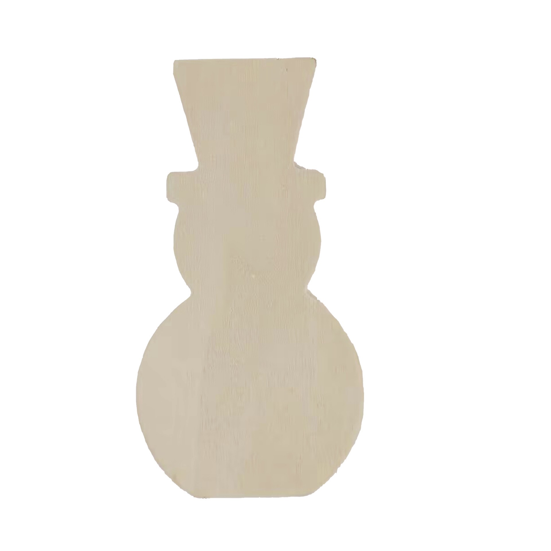 slide 2 of 3, 5" Unfinished Snowman Wood Planks, 3ct. By Make Market, 3 ct