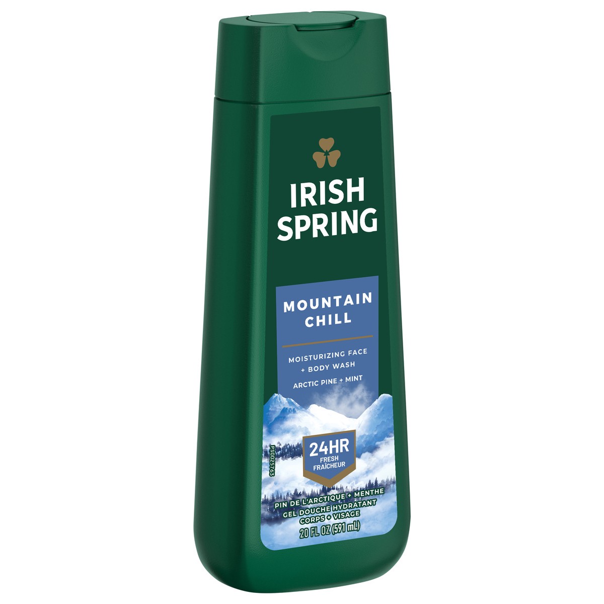 slide 4 of 8, Irish Spring Mountain Chill Moisturizing Body Wash for Men, 24-Hour Fresh, Face and Body Wash, Men’s Body Wash, Biodegradable Ingredients, Paraben Free, Cool Fresh Scent, 20 fl Oz. Bottle, 20 fl oz