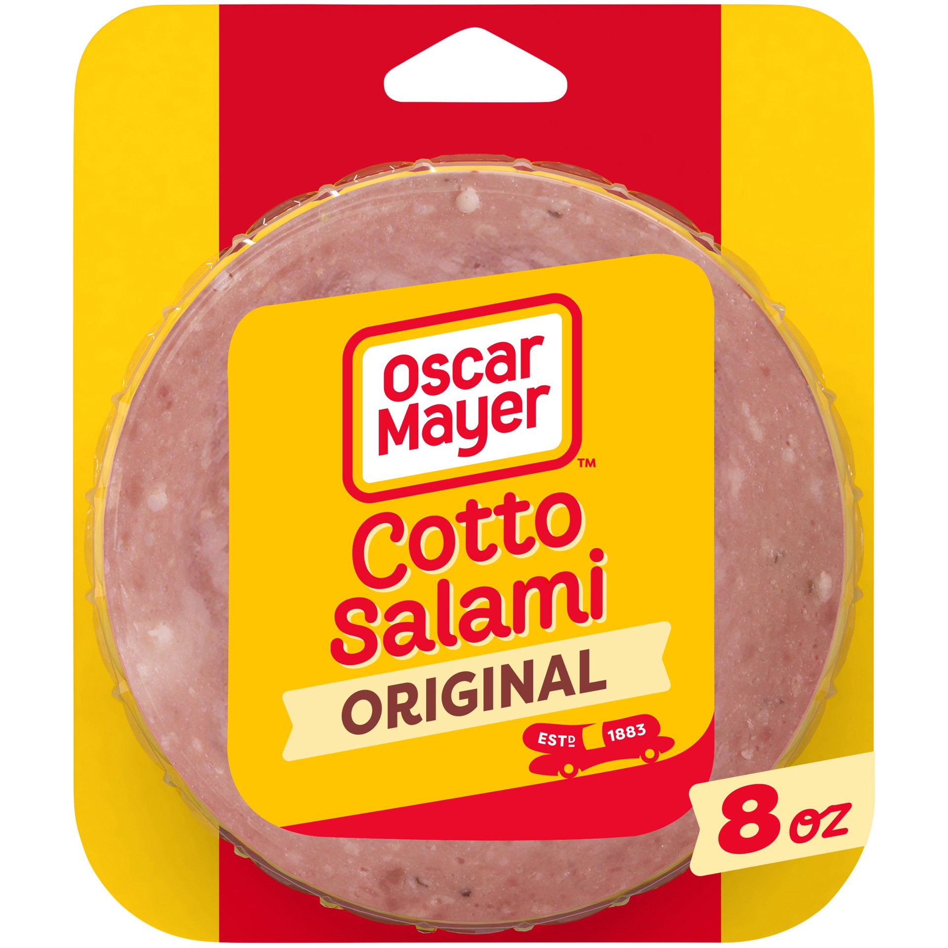 slide 1 of 5, Oscar Mayer Cotto Salami Made with Chicken And Beef, Pork Added Sliced Lunch Meat, 8 oz. Pack, 8 oz