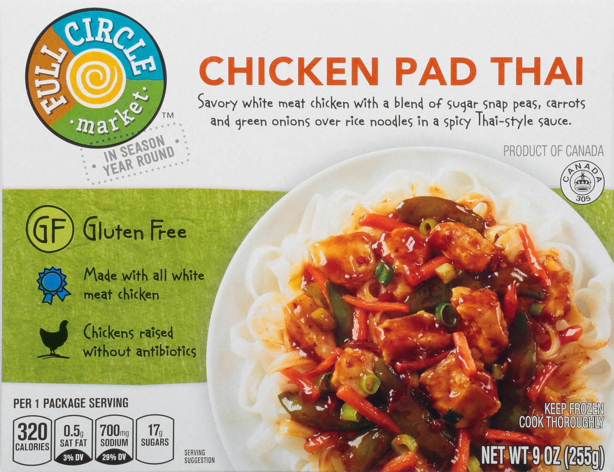 slide 1 of 13, Full Circle Market Chicken Pad Thai 9 oz Box, 9 oz