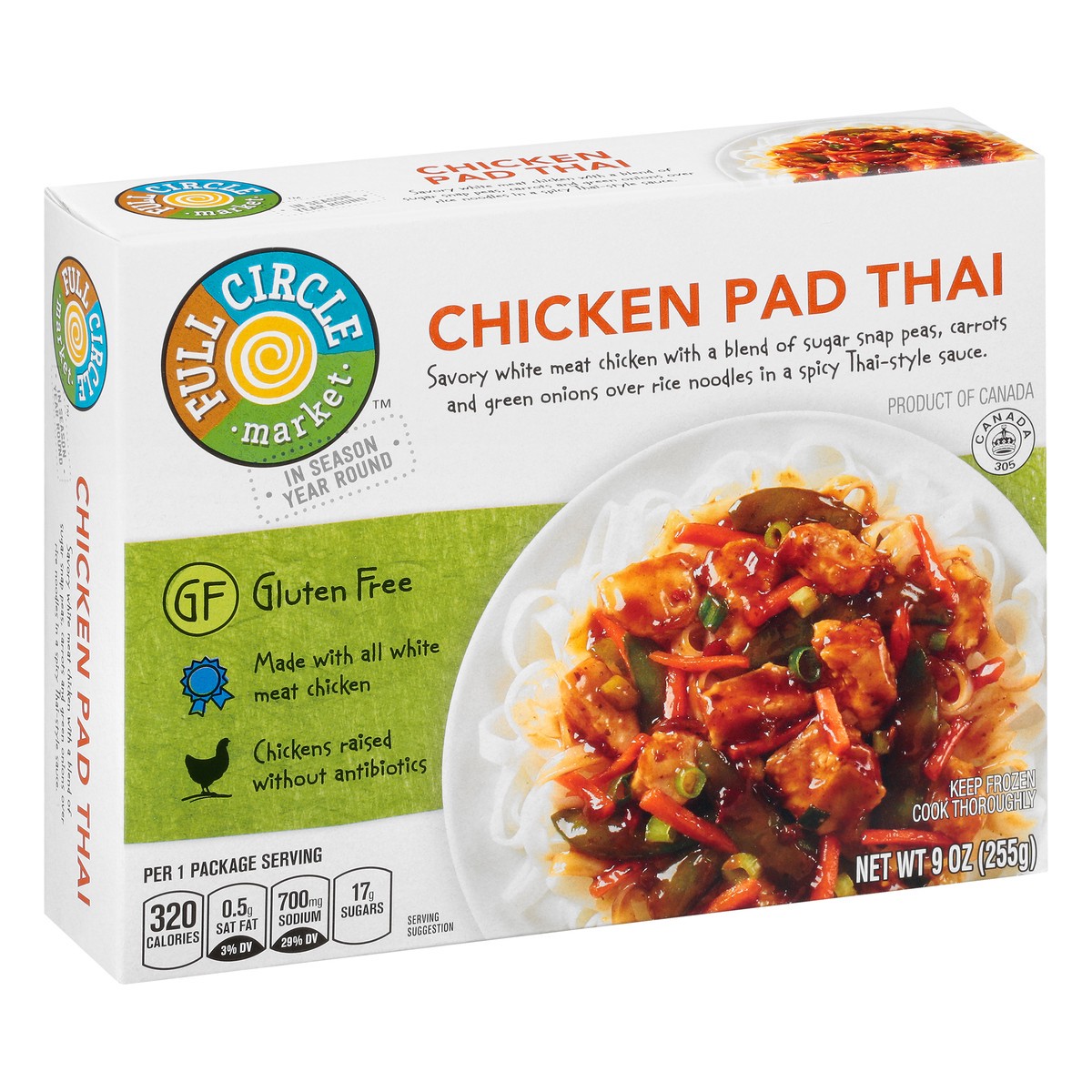 slide 7 of 13, Full Circle Market Chicken Pad Thai 9 oz Box, 9 oz