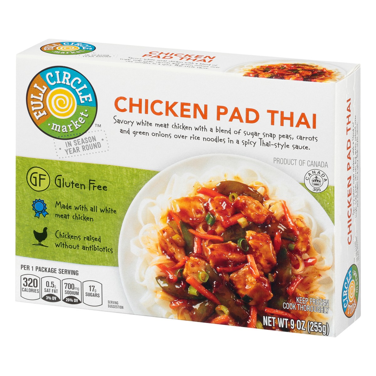 slide 9 of 13, Full Circle Market Chicken Pad Thai 9 oz Box, 9 oz