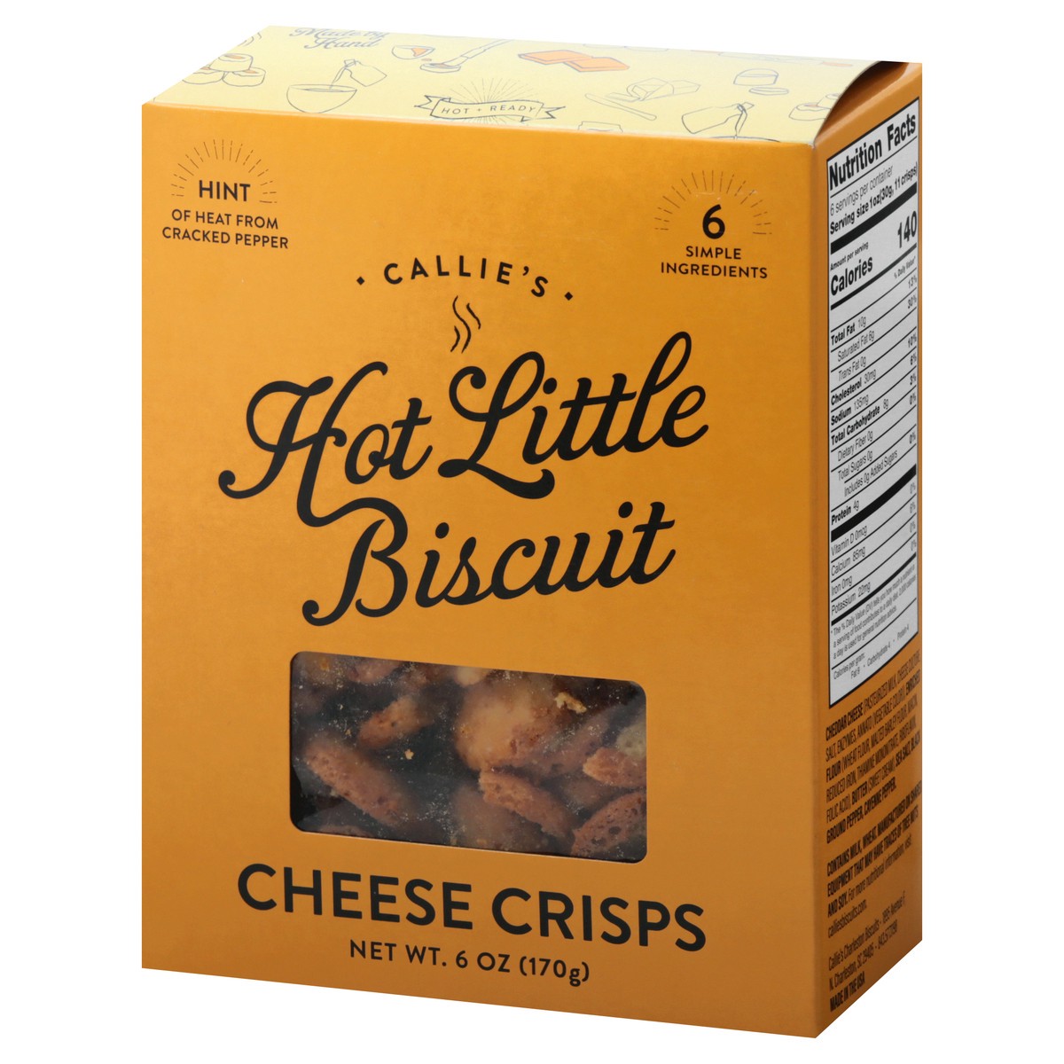 slide 13 of 13, Callie's Hot Little Biscuit Cheese Crisps 6 oz, 6 oz