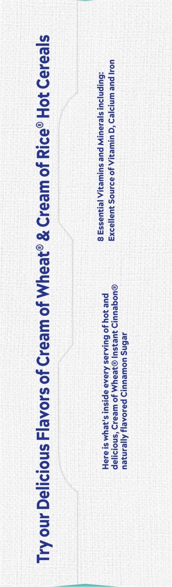 slide 8 of 12, Cream of Wheat Instant Cinnabon Cinnamon Sugar Hot Cereal 10 - 1.23 oz Packets, 10 ct; 1.23 oz
