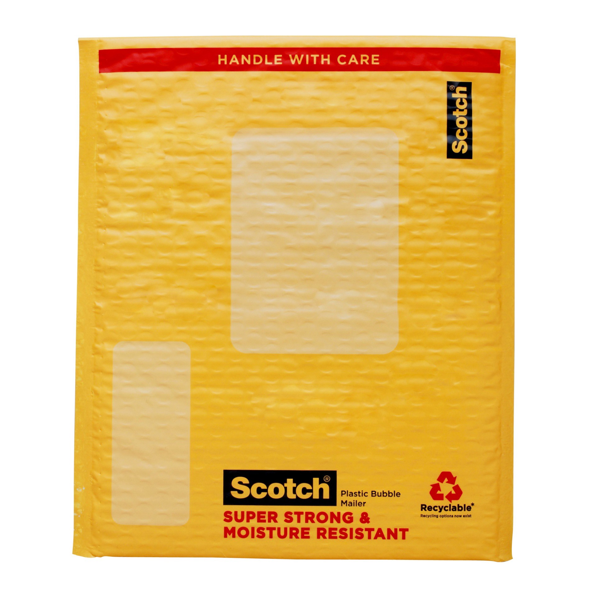 slide 1 of 3, Scotch 9.5" x 13.5" Plastic Bubble Mailer, 10.5 in x 15 in