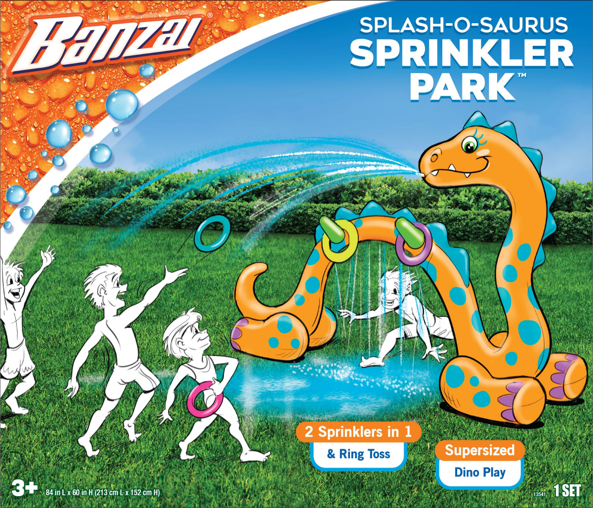 slide 1 of 1, Banzai Splash-O-Saurus Sprinkler Park, 1 ct