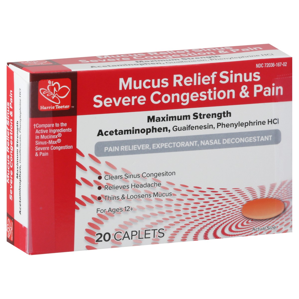 slide 9 of 13, Harris Teeter Mucus Relief Severe Cong, 20 ct