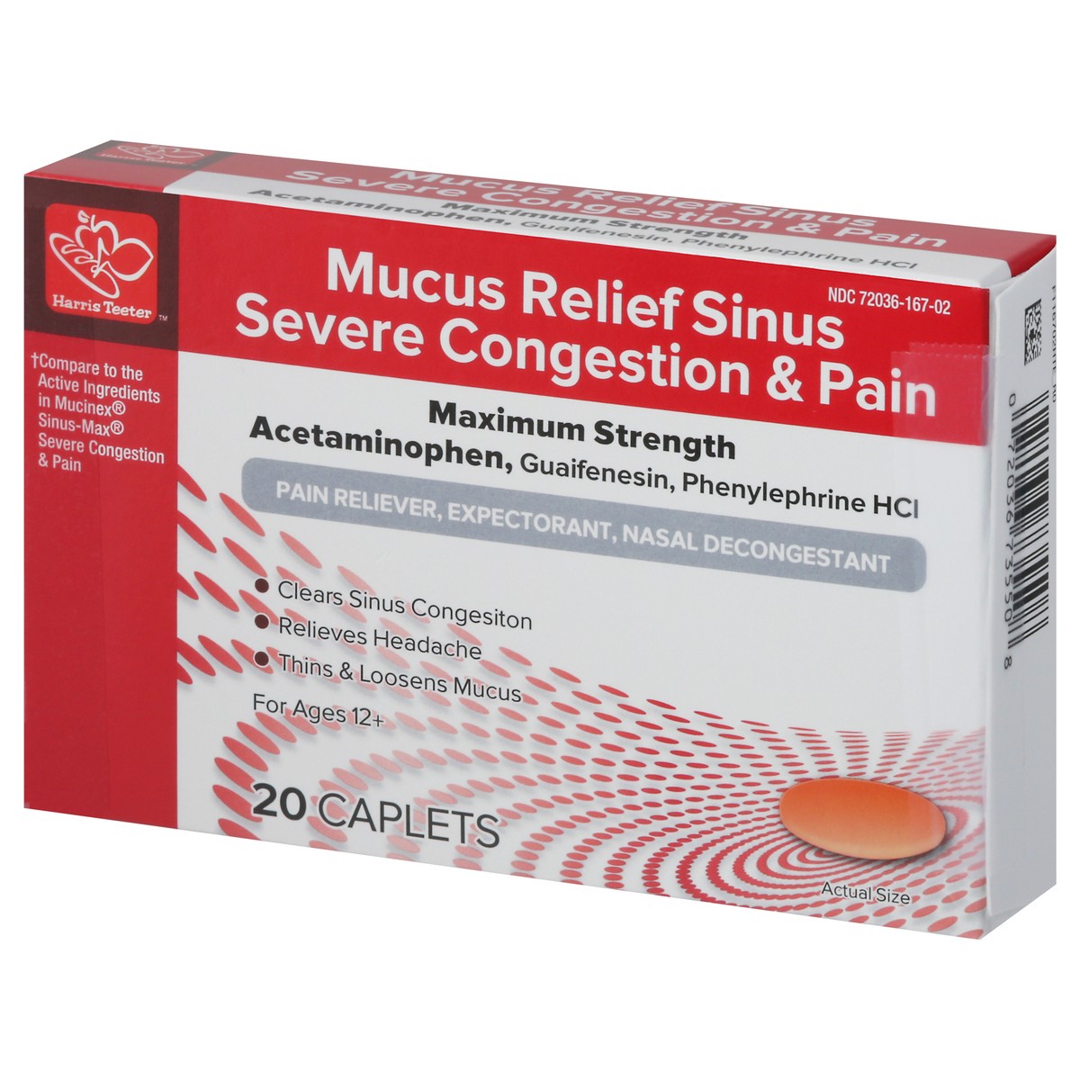 slide 2 of 13, Harris Teeter Mucus Relief Severe Cong, 20 ct