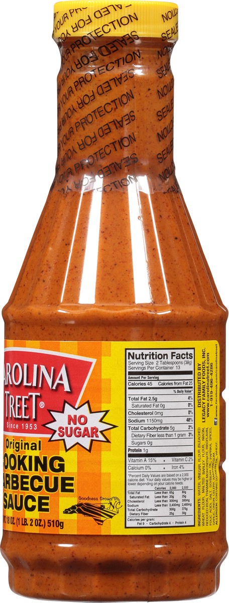 slide 5 of 9, Carolina Treet Original Cooking Barbecue Sauce 18 oz, 18 oz
