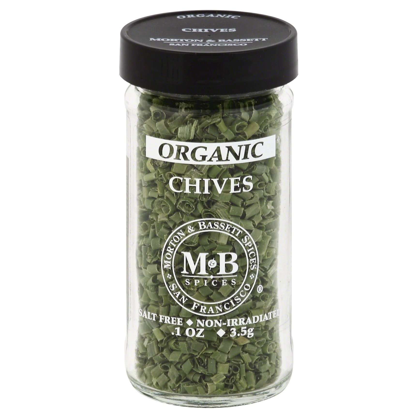 slide 1 of 1, Morton & Bassett 100% Organic Chives, 0.1 oz