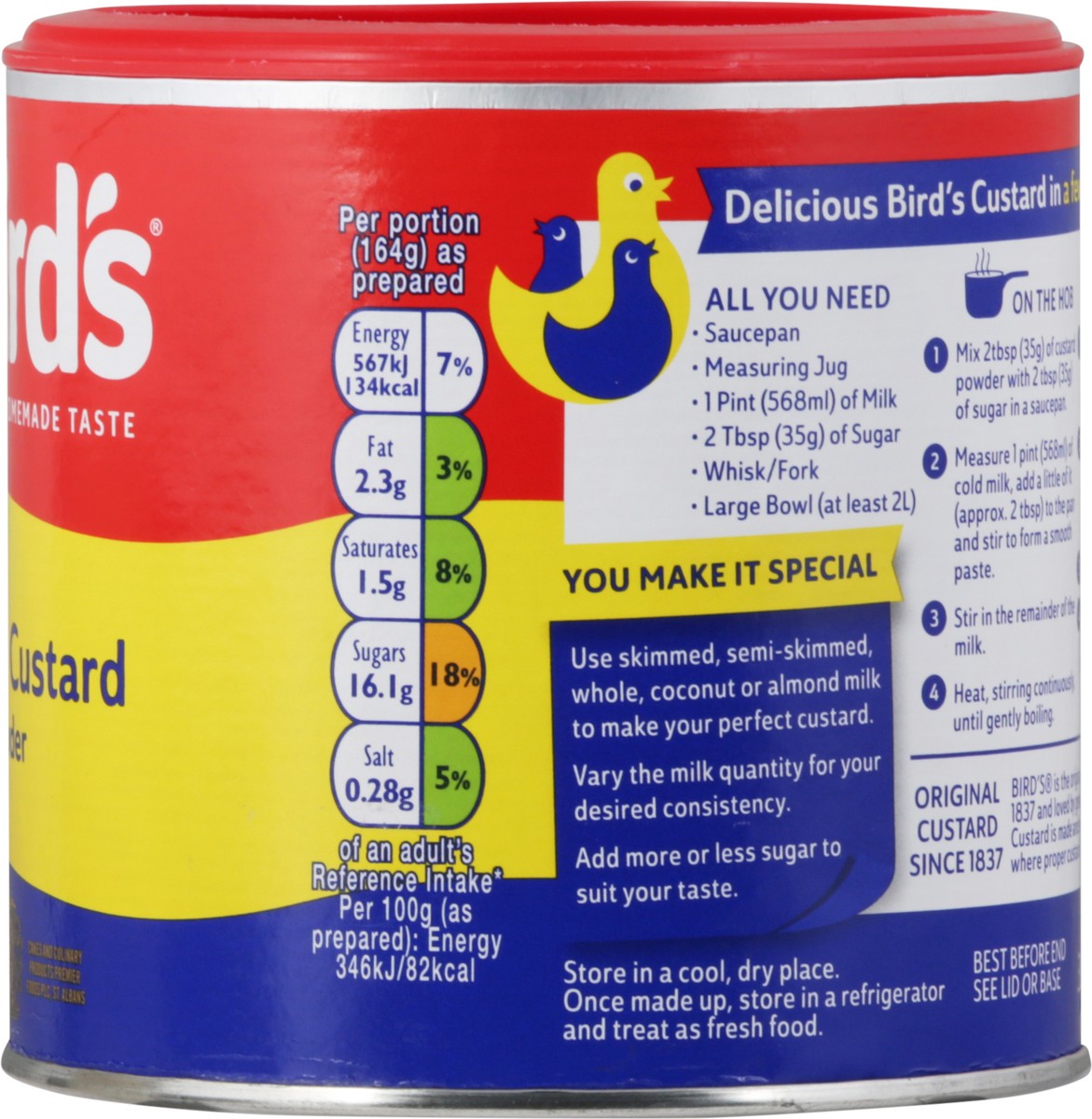 slide 11 of 14, Bird's Original Custard Powder 10.6 oz, 10.6 oz