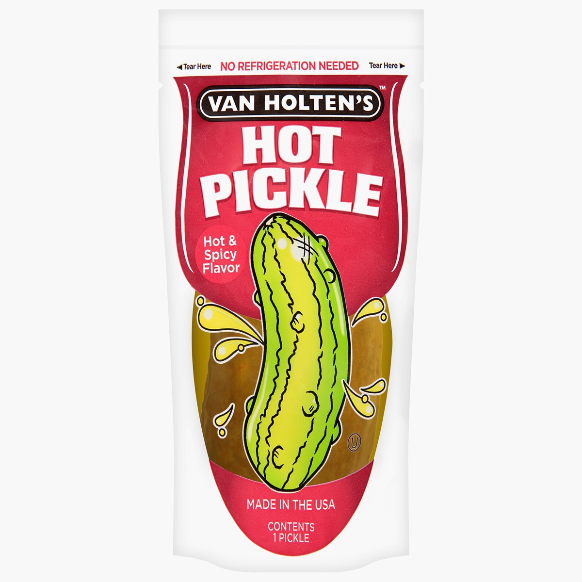 slide 1 of 2, Van Holten's Hot & Spicy Flavor Pickle 1 ea, 1 ct