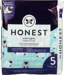 Honest Overnights Sleepy Sheep Size 5 (27+ lbs) Diapers 20 ea
