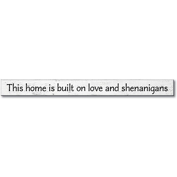 slide 1 of 1, Star Creations This Home Is Built on Love'' Wood Plaque Wall Art'', 16 in x 2 in