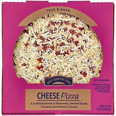 slide 1 of 1, Hill Country Fare Cheese Pizza, 14 in
